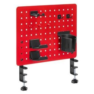 Powerton ERGO PEGBOARD Gaming-Organizer zur Tischbefestigung, rot (49580553)