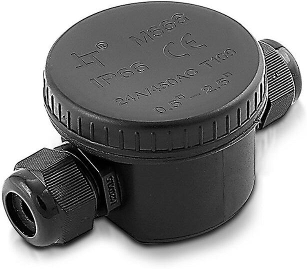 Vtac Borne de raccordement Noir Etanche IP66