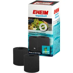 EHEIM Aquarium Aktivkohlepatrone für Innenfilter 2208-2212, aquaball 60-180 & biopower 160 2 Stück