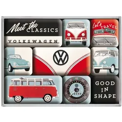 VW - Meet The Classics Magnet-Set (9-tlg)