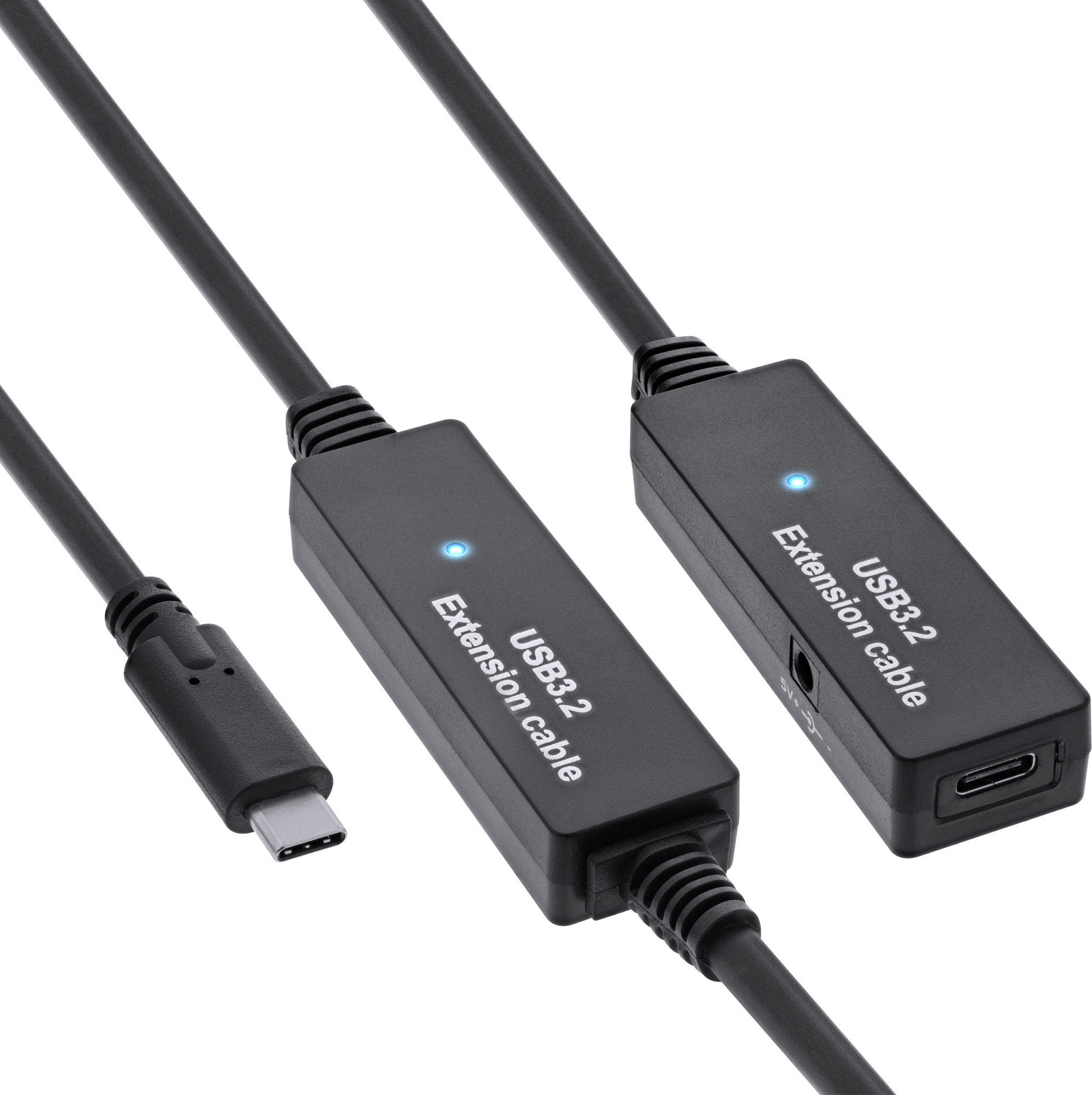 InLine USB 3.2 Gen.1 actieve verlengkabel USB-C naar USB-C, 10 meter