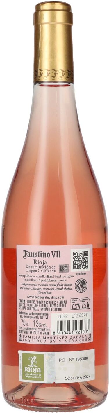 Bodgeas Faustino Faustino VII Rosado Rioja DOC 2024 13% Vol. 0,75l