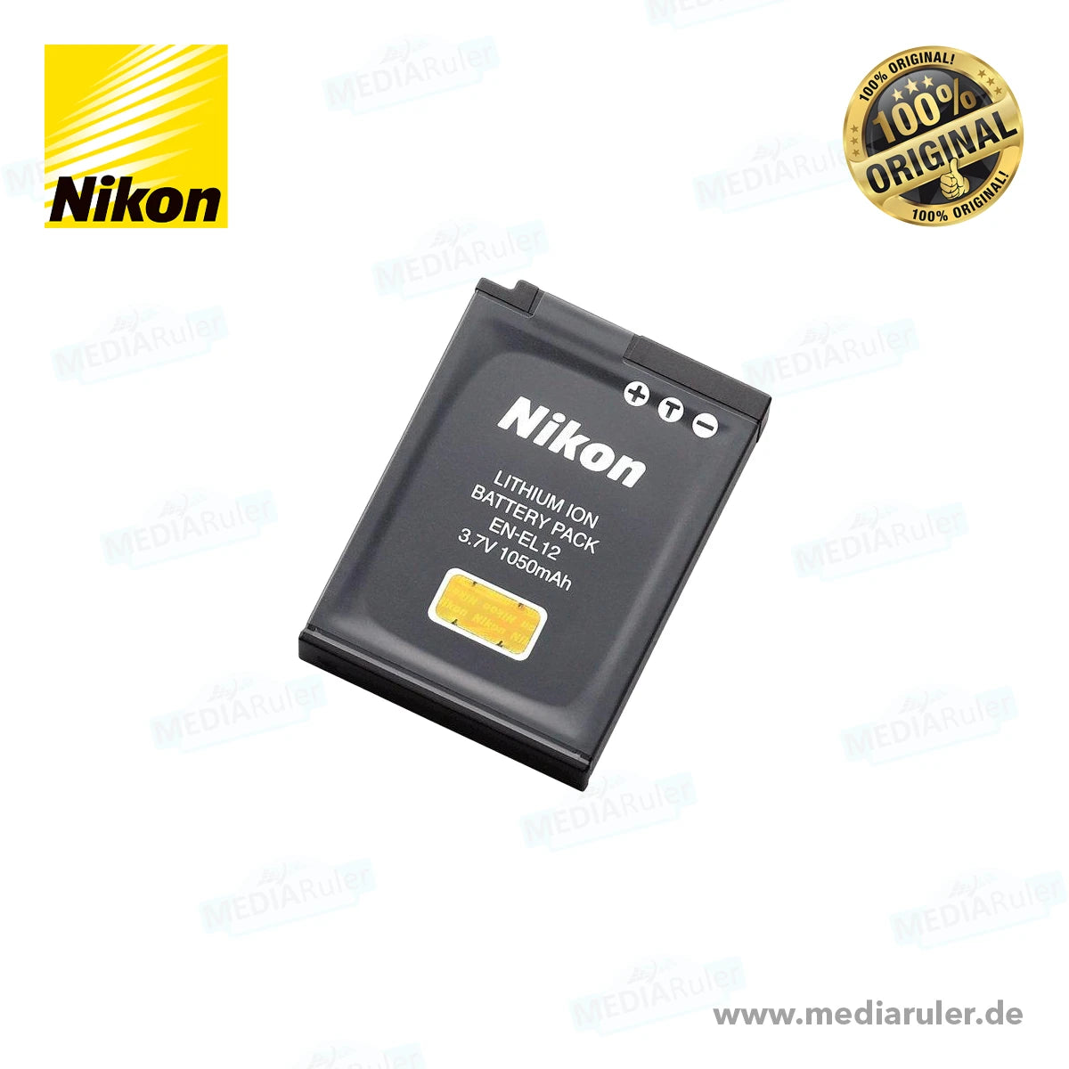 MediaRuler Nikon EN-EL12 Li-Ion Akku 3,7V 1050mAh