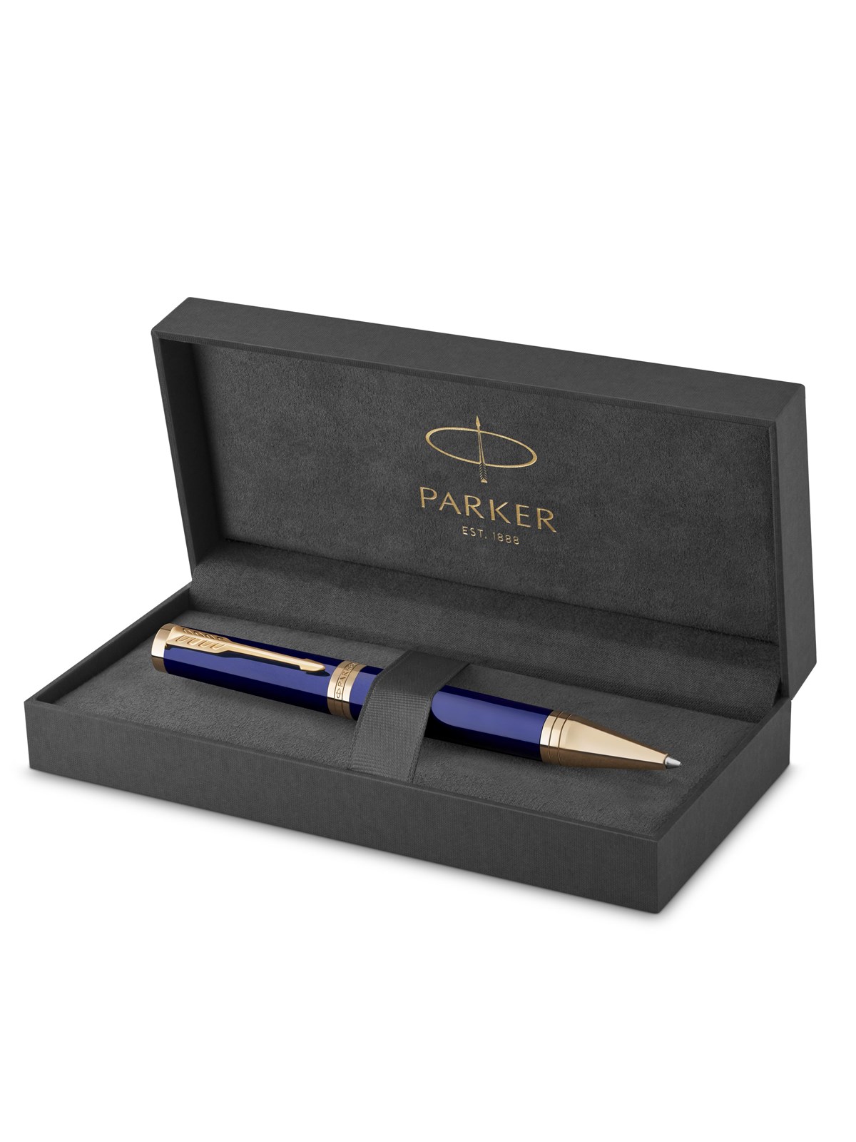 Parker Ingenuity Kugelschreiber | Core Kollektion | Blau, goldene Ausführung | Schwarze Tinte | Geschenkbox