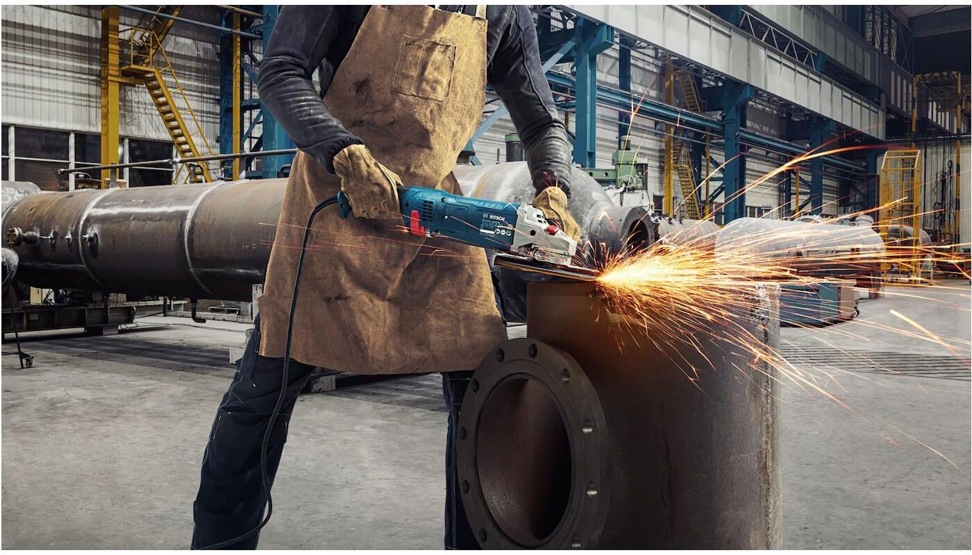 Winkelschleifer BOSCH PROFESSIONAL "Bosch Professional Winkelschleifer", blau, B:240cm, Schleifmaschinen, Winkelschleifer blau Einheitsgröße