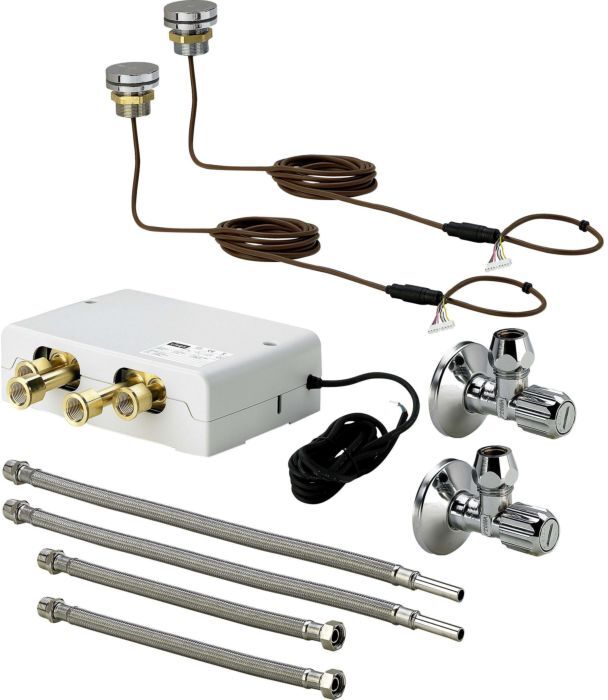 Viega Multiplex Trio Funktionseinheit 682972 elektronisch, 2 Bedienelemente, Messing verchromt