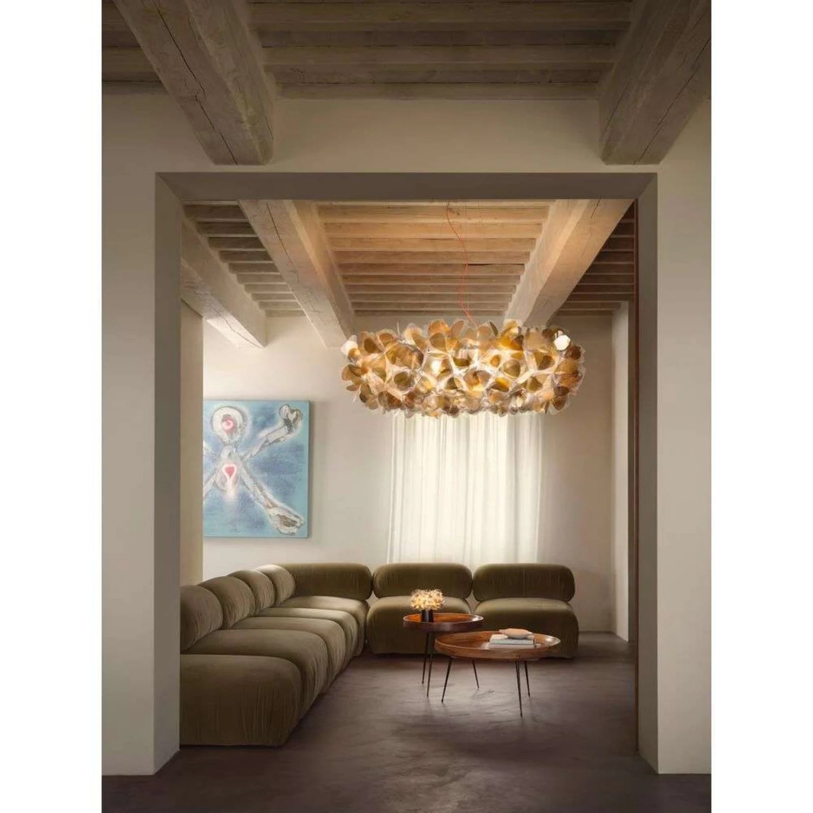 Slamp Mama Non Mama Clizia 130 hanglamp - Goud/Helder - Kunststof