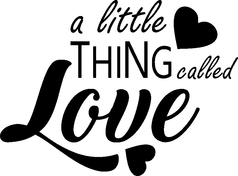 Ambiance-sticker Sticker citation A little things called love