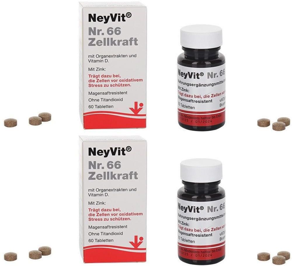 vitOrgan Neyvit Nr.66 Zellkraft magensaftres.Tabletten 2x 2x60 St Tabletten magensaftresistent