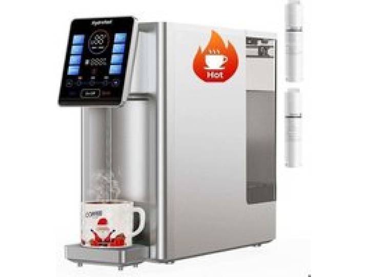 HYDROFAST W100 Carafe Filtrante Osmoseur 4L(avec Filtre HF03 HF02 RO)- Fontaine eau Anti-calcaire Sans Installation -8 Températures
