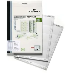 Durable Einsteckschilder 54x90mm 20 Bogen VE=200 Schilder
