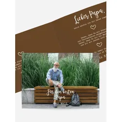Vatertagskarten selbst gestalten mit Spruch und Fotos im Onlinedesigner bei Meine-Kartenmanufaktur.de