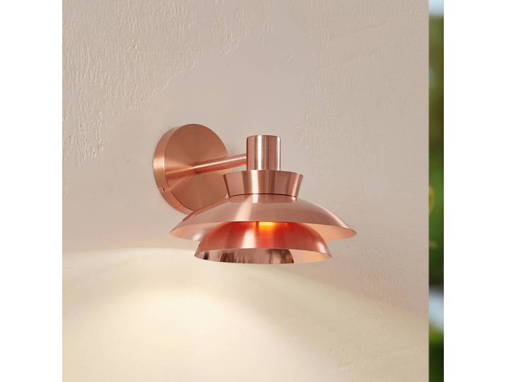 Wandlamp buiten Thais, dimbaar, koper, Roestvrij staal, Modern, Wandlamp buiten