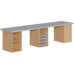 Bastelarbeitsplatz mit Unterbauten