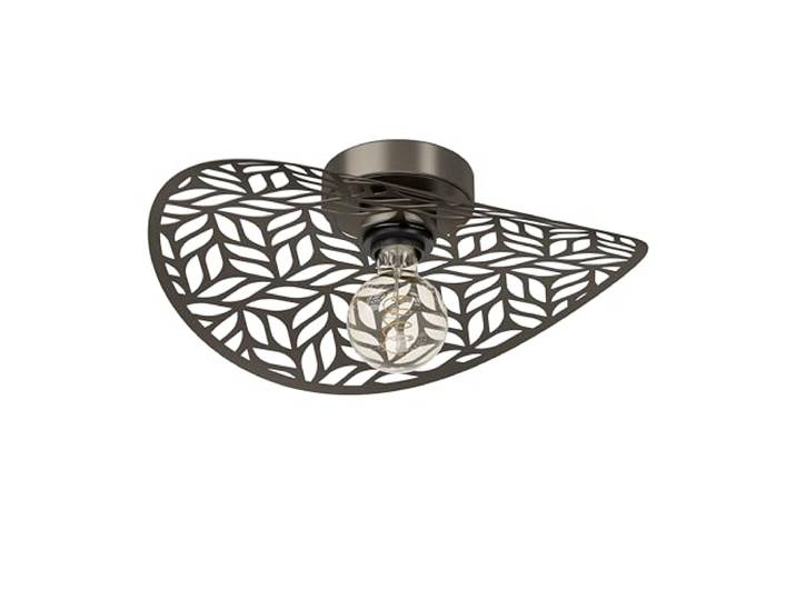 Eglo Plafonnier Swaby\, lampe de plafond avec abat-jour décoratif\, éclairage pour salon et chambre\, luminaire en acier en bronze\, douille E27