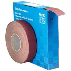 PFERD TOOLS Korund Schleifbandrolle Gewebe SBR Breite 40mm für universelle Anwendung - 45016115