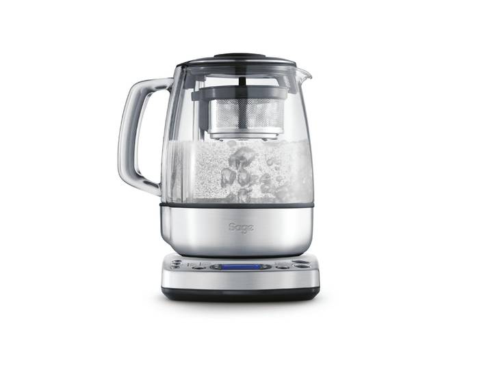 SAGE Wasser-/Teekocher Tea Maker Silber , silber (silberfarben), B:21,9cm T:21,3cm, Teeautomaten, Wasser-/Teekocher