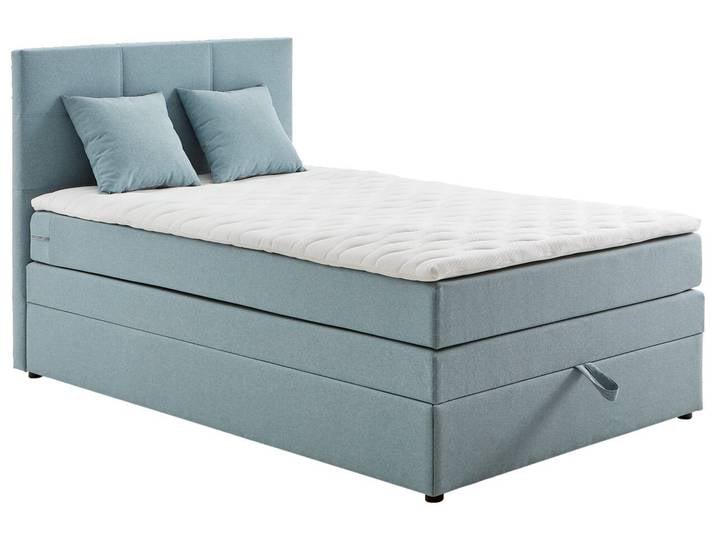Welnova Boxspringbett EVE, blau, Stoff