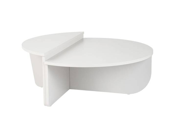 Table basse modulable ronde blanche ø90 cm