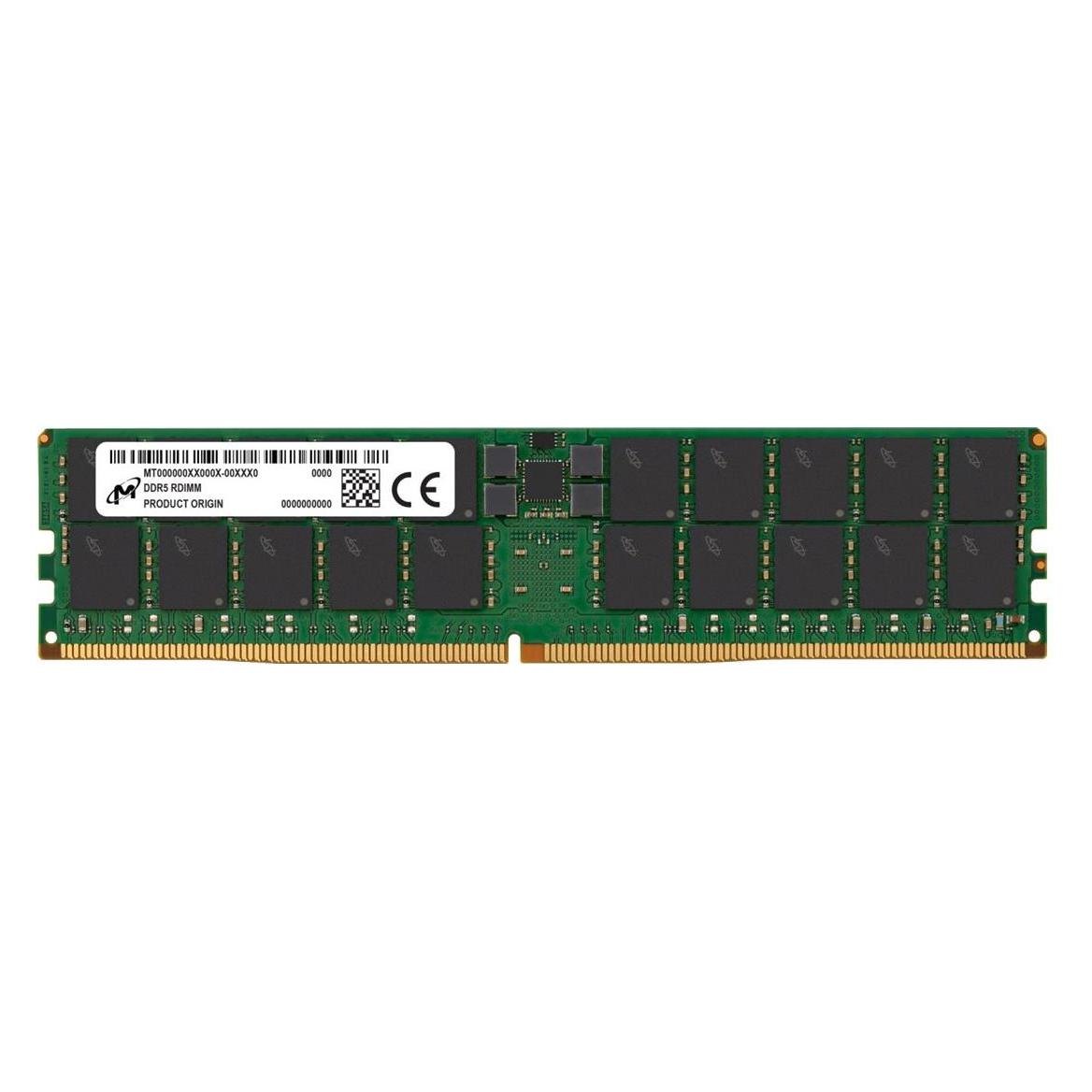 Micron DDR5 RDIMM 96GB 2Rx4 6400 CL52 (24Gbit) (1 x 96GB, 6400 MHz, DDR5-RAM, DIMM) (MTC40F204WS1RC64BR)