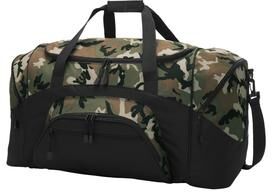 Port Authority BG99 Standard Colorblock Sport Duffel in Military/Black size OSFA   Polyester Blend BG99C