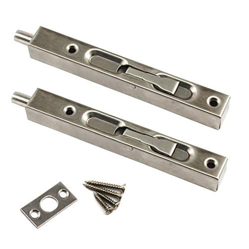 RVS Schuifdeurslot met Schroeven voor Kastdeuren - 15cm