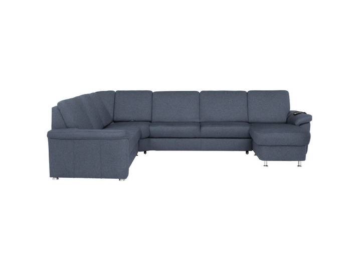 Beldomo System Wohnlandschaft, Blau, Metall, 6-Sitzer, U-Form, 336x240 cm, Typenauswahl, Fußauswahl, Stoffauswahl, seitenverkehrt erhältlich, individuell planbar, Hocker erhältlich, Wohnzimmer, Sofas & Couches, Wohnlandschaften, Wohnlandschaft U-Form