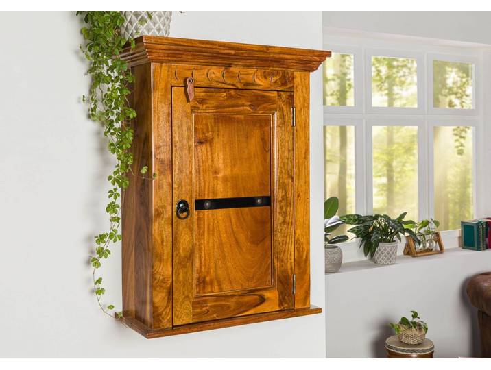 Meuble à suspendre 52x24 Acacia laqué Miel OXFORD #01003