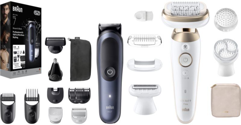 Braun Silk-épil 9 & All-In-One Series 7 set for hair and body