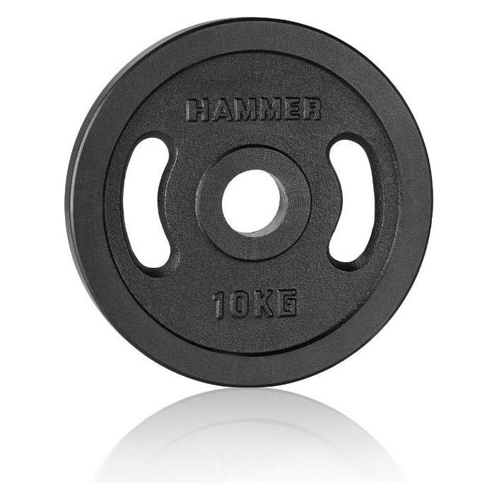 Hammer Fitness Hantelscheibe 50 mm 10 kg (1 x 10 kg) (17023)