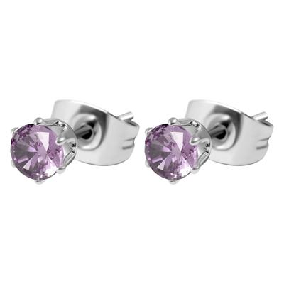 Paar Ohrstecker ADELIA´S "Ohrringe – Ohrstecker aus Edelstahl mit Zirkonia", Damen, Gr. Damen, Edelstahl, silber, Ohrringe, Geschenkidee: zeitlos und vielseitig