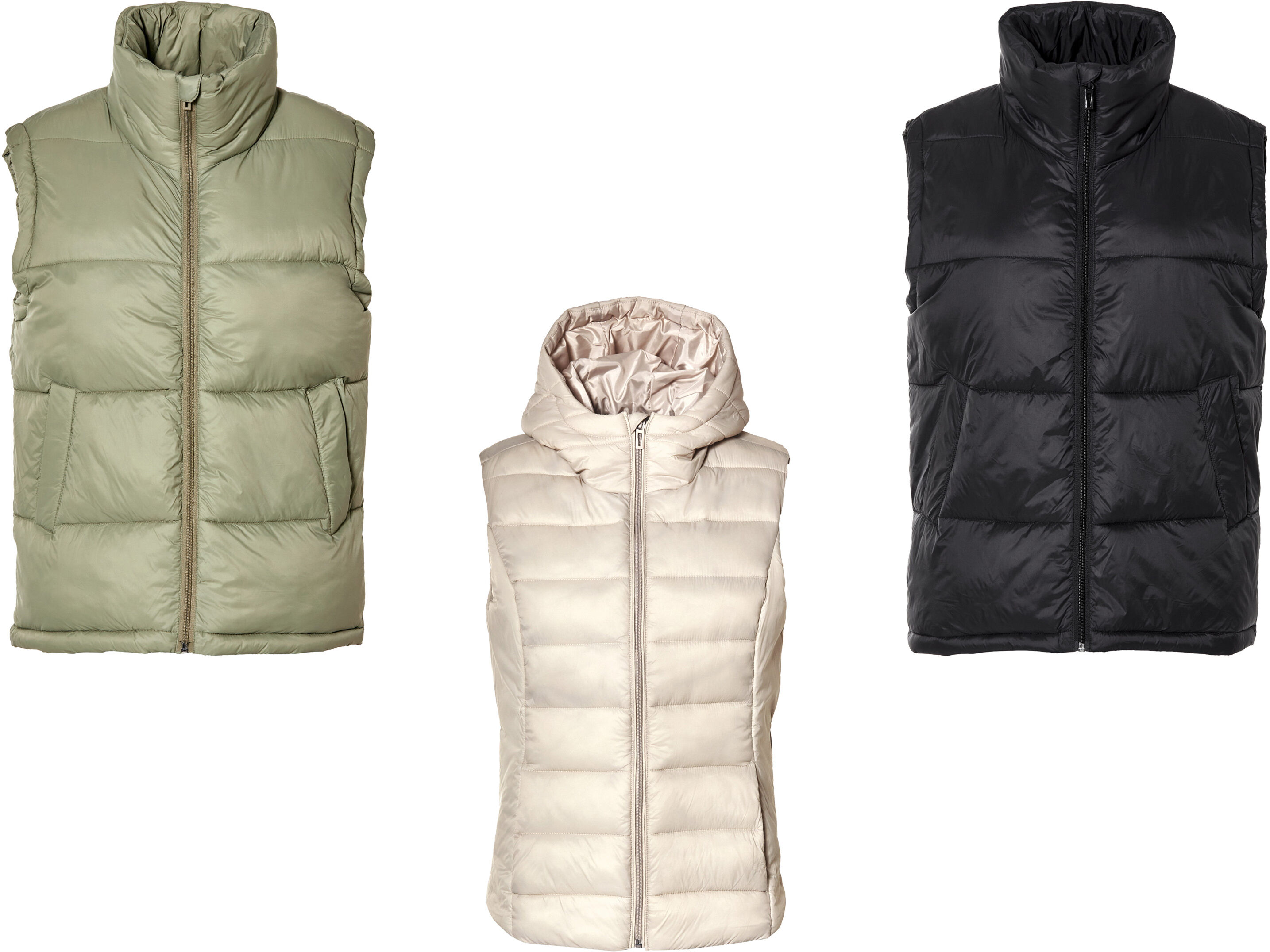 ESMARA® Damen Steppweste, wasserabweisendes Obermaterial
