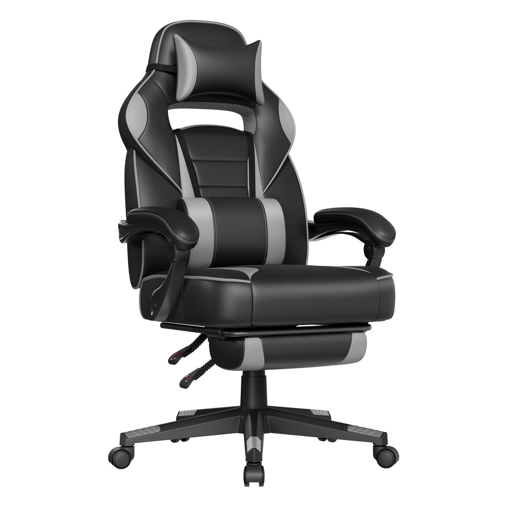 SONGMICS Gamingstuhl schwarz-grau OBG073B03