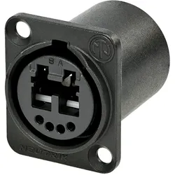 NEUTRIK® opticalCON®, Metall-, Patch-Einbaubuchse, Type D, dunkelgrau
