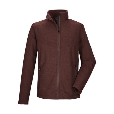 Fleecejacke KILLTEC "KOW 75 MN FLC JCKT", Herren, Gr. 3XL, braun (mahagoni), Obermaterial: 100% Polyester.Futter: 100% Polyester, Jacken Fleecejacke, Killtec Herren Fleecejacke, vielseitig, Zipper-Taschen, Kinnschutz