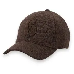 BA&SH für Damen. 2H25NHUG Braune Hugo Cap mit Stickerei (OSFA), Lässig, Polyester