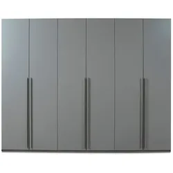 Wittenbreder Kleiderschrank Multi Luna 302 x 220 cm Lack Grau