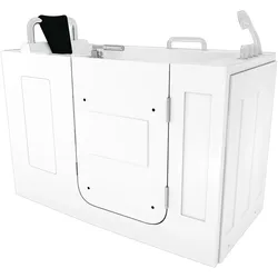 AcquaVapore Sitzbadewanne Senioren Wanne Sitzwanne mit Tür S07-TH-A-R 76x140cm