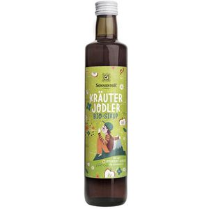 Sonnentor Sirup Kräuterjodler, BIO, Getränkesirup für ca. 5 Liter Fertiggetränk, 500 ml