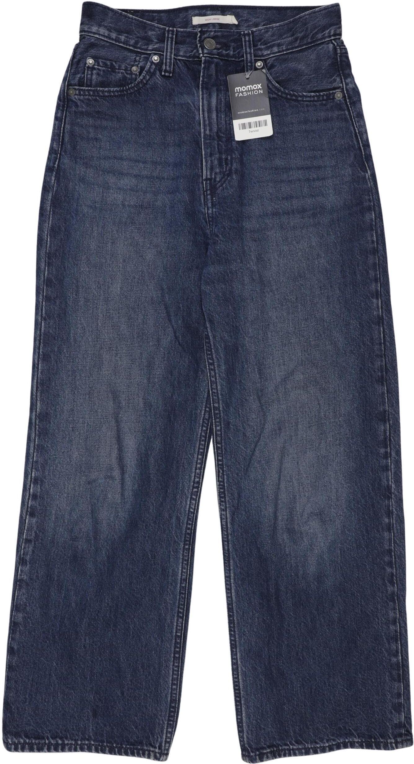 Levis Herren Jeans, Blau, Gr. W26, Hanf / Baumwolle - Second Hand