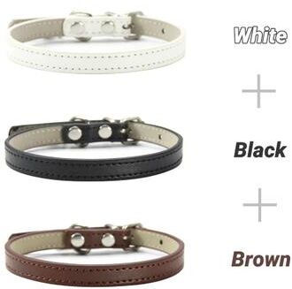 Uplifted Finds 3 Piece Soft PU Leather Cat Collar Set 1 s