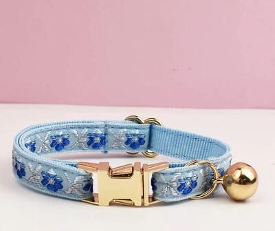 Uplifted Finds "Premium ""Classic Metal"" Adjustable Cat Collar cat Collar 04 l"