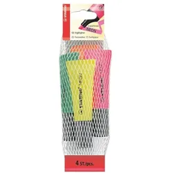 Stabilo 4er-Pack Textmarker »NEON« grün