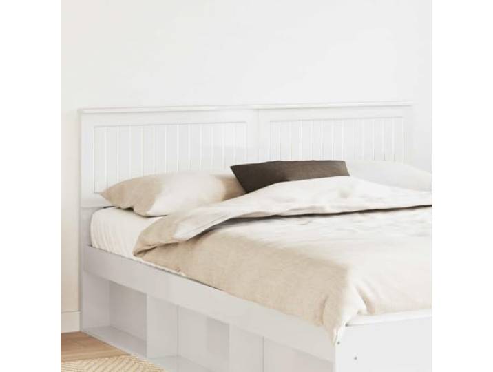 RJPLMFV Kopfteil weiß glänzend Holz Modernes minimalistisches Design, einfache Reinigung, rechteckige Form, einfache Montage