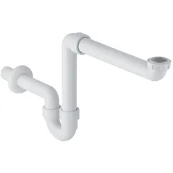 Geberit Waschtisch-Ablauf 151107111 11/2"x11/4"x40mm, Raumsparmodell, weiss