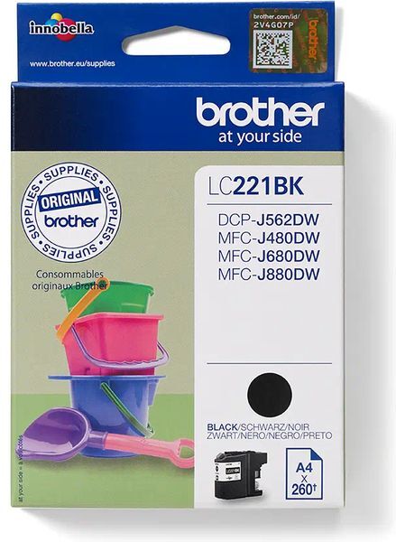 Brother LC-221BK - Schwarz - Druckerpatrone