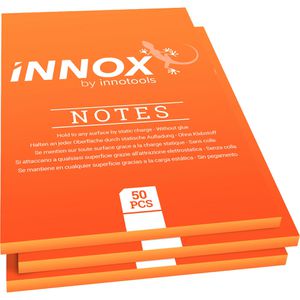 Innox Haftnotizen 32101482, orange, 210 x 148mm, elektrostatisch klebend, 3x 50 Blatt