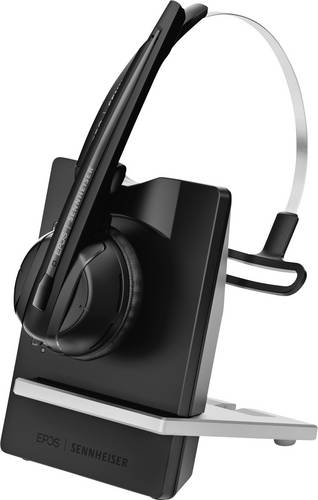 EPOS On Ear Headset DECT Mono Schwarz Noise Cancelling Mikrofon-Stummschaltung Telefon