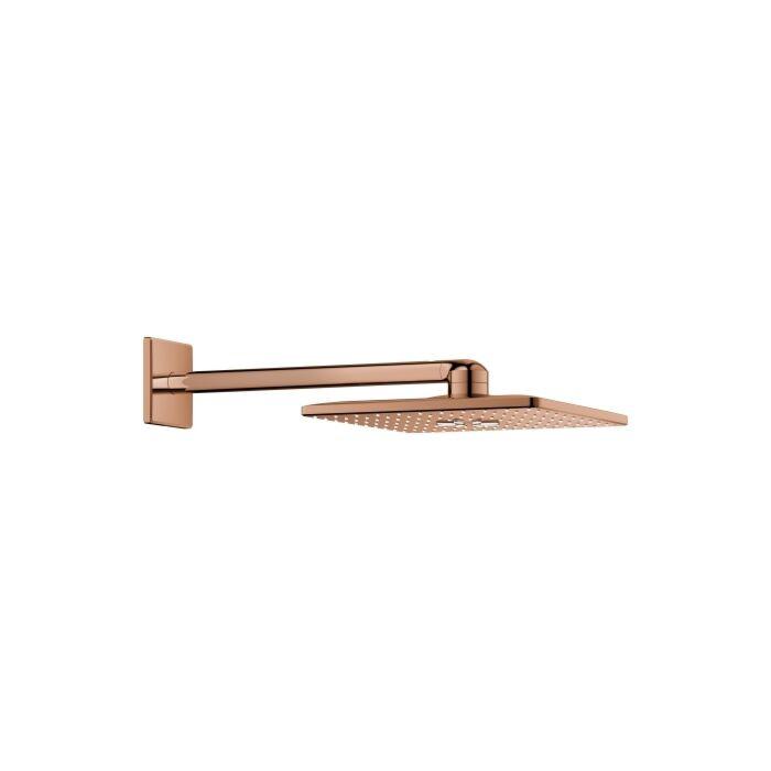 Grohe Rainshower SmartActive 310 Cube Kopfbrauseset 26479DA0 horizontaler Brausearm 43cm, 2 Strahlarten, warm sunset