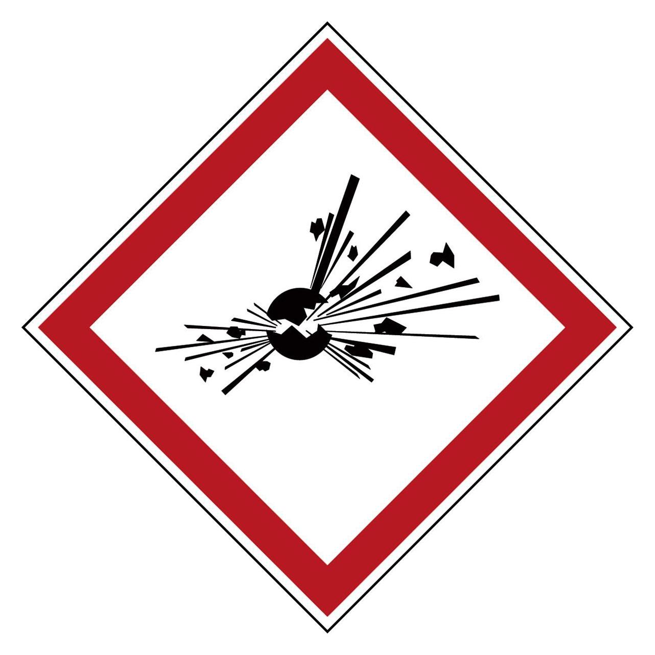 Brady GHS-Piktogramme - Explosionsgefährlich (PIC 1801-100*100-B7541-CRD)
